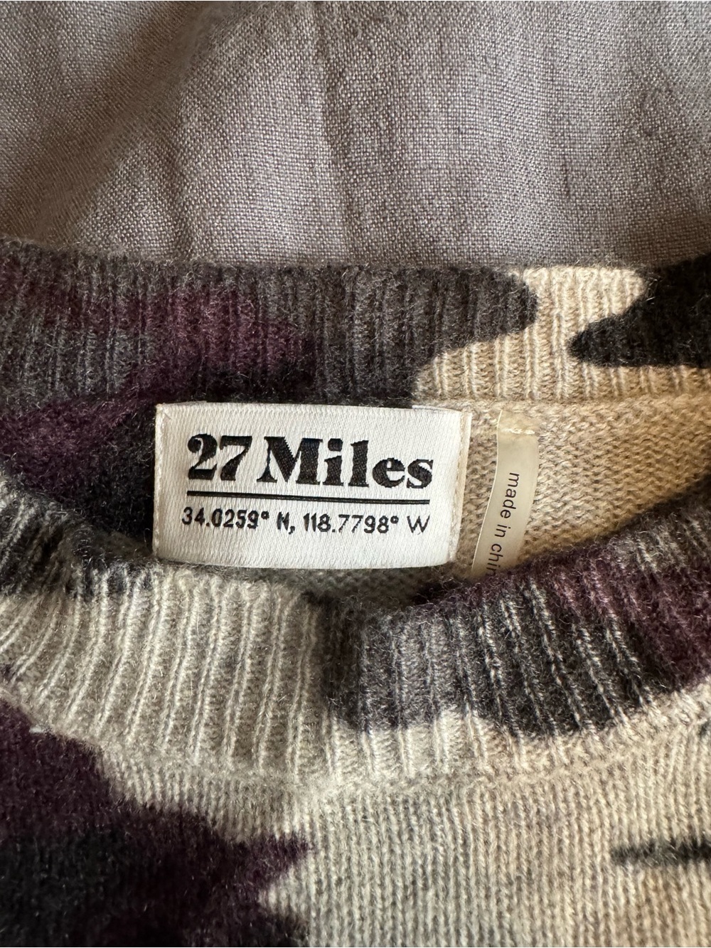 Cashmere camo sweater - Picture 3 of 7